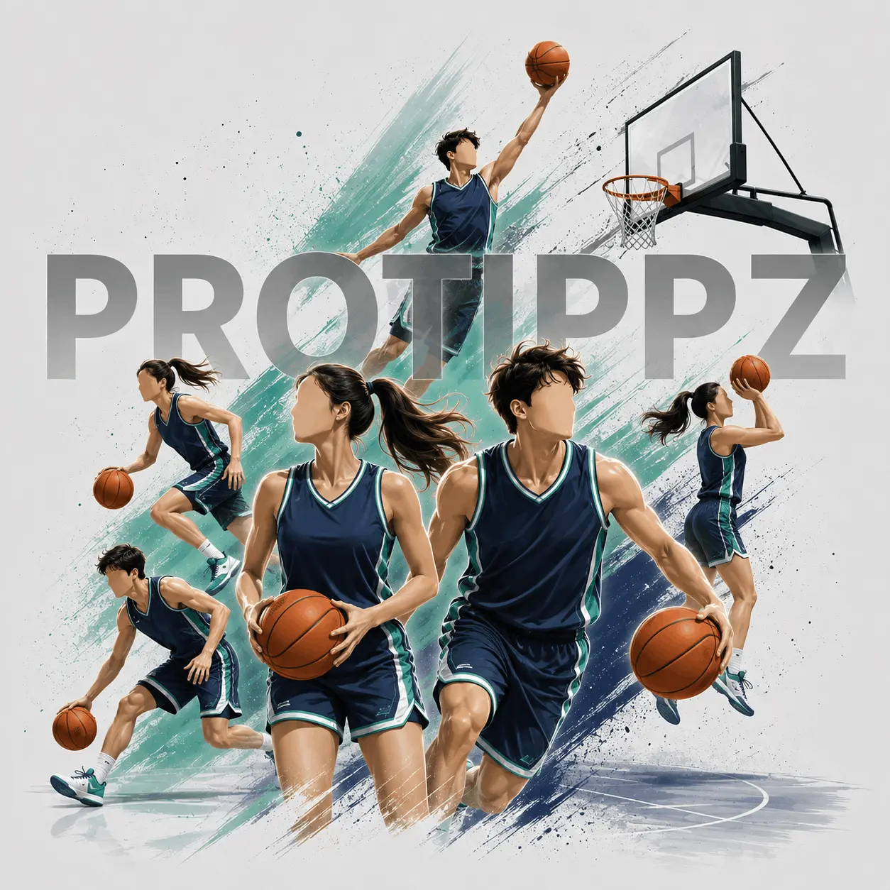 Female athlete supported by PROTIPPZ fans